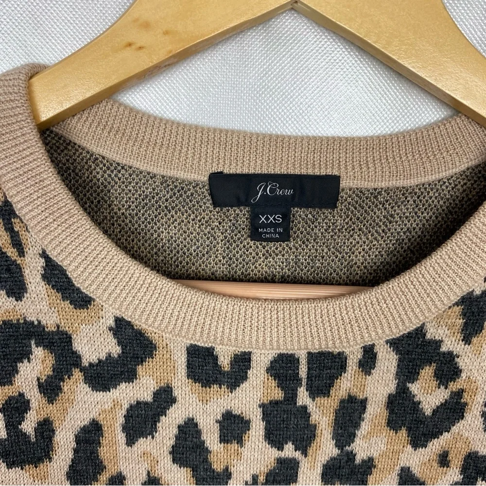J. Crew Marino Wool Leopard Sweater 🌺 Excellent Condition